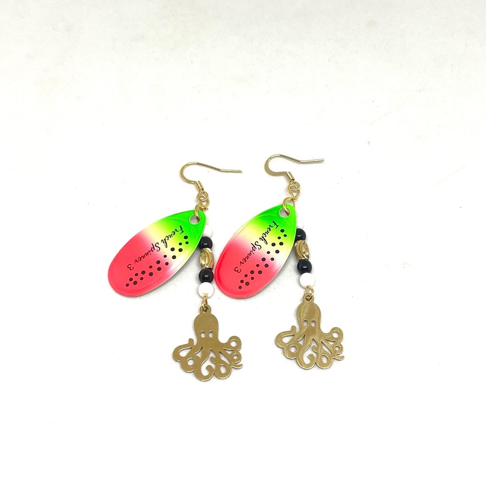 Colorful Fishing Lure Earrings